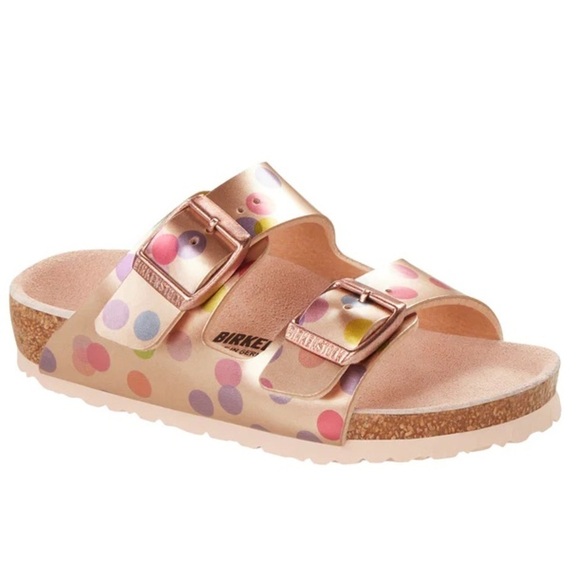 Birkenstock Other - Girls polka dot Arizona birkenstock sandals